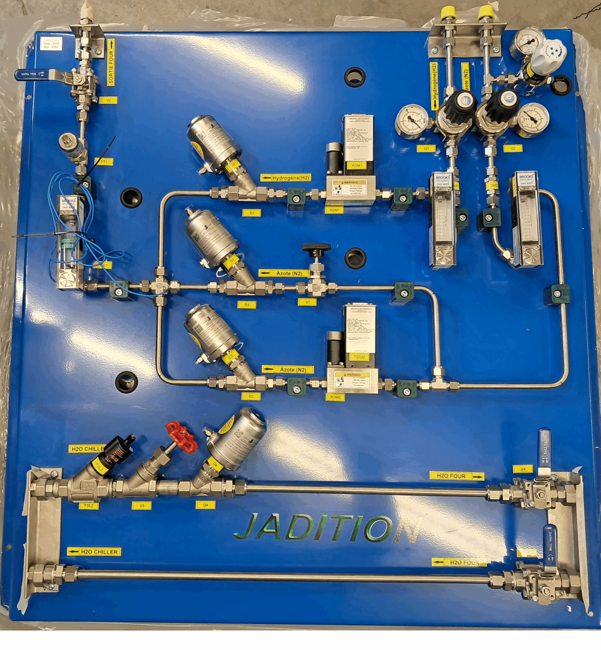 🔧 Conception d’un panneau d’injection de gaz